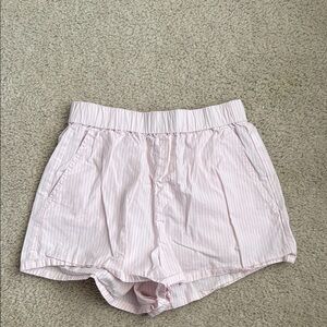 Garage Pink Striped Shorts